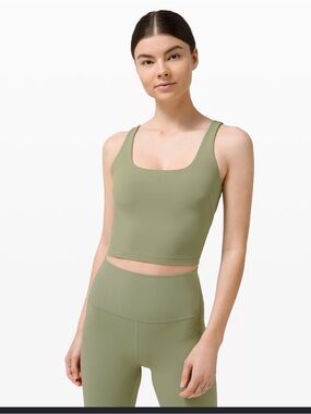 Olive green lululemon top